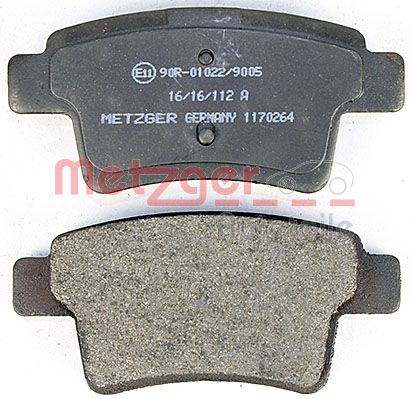 METZGER 1170264 Bremsbelagsatz, Scheibenbremse